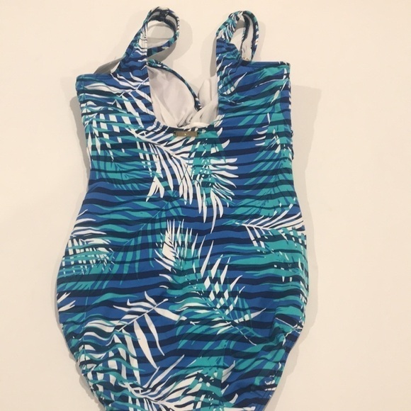 Ralph Lauren size 6 one piece swimsuit light discrete mesh tummy control - Picture 3 of 5
